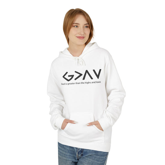 God Is Greater Hoodie – Christian Faith Hoodie, GOD > ALL Sweatshirt
