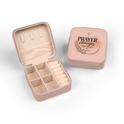 Prayer Changes Things Makeup Pouch – Christian Cosmetic Bag | Faith Gift for Women