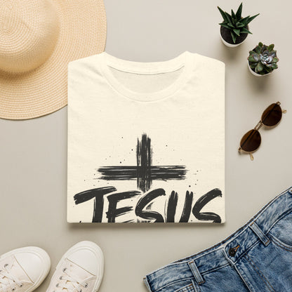 Jesus Cross T-Shirt | The Way The Truth The Life | John 14:6 Christian Graphic Tee | Faith-Based Unisex Shirt | Inspirational Gift for Men & Women