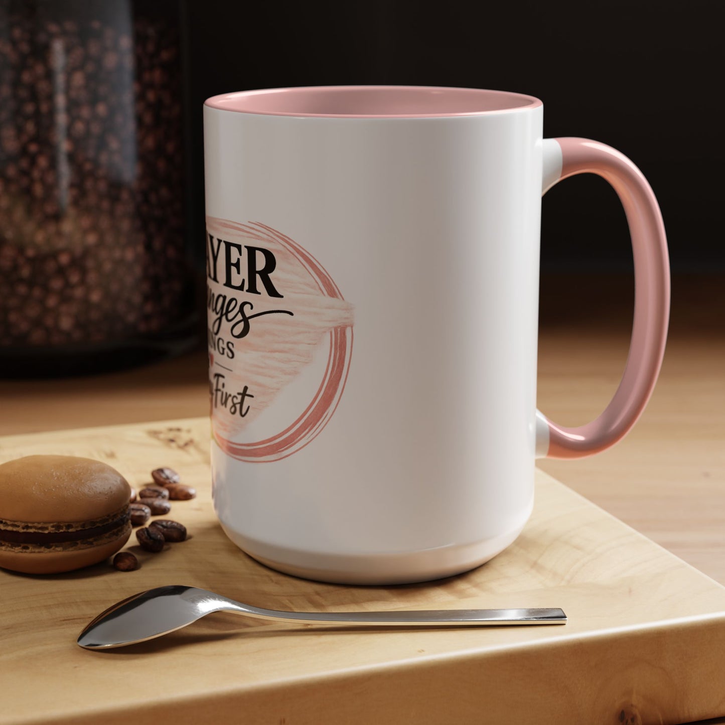 Prayer Changes Things Accent Coffee Mug