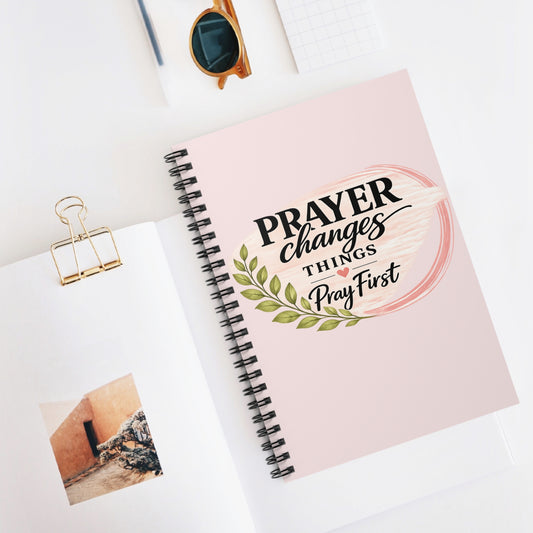Prayer Changes Things – Pray First Spiral Journal | Christian Prayer Notebook Price