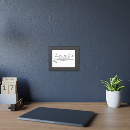 Trust in the Lord Bible Verse Wall Art | Proverbs 3:5–6 Christian Scripture Print | Minimalist Faith Home Decor | Christian Gift