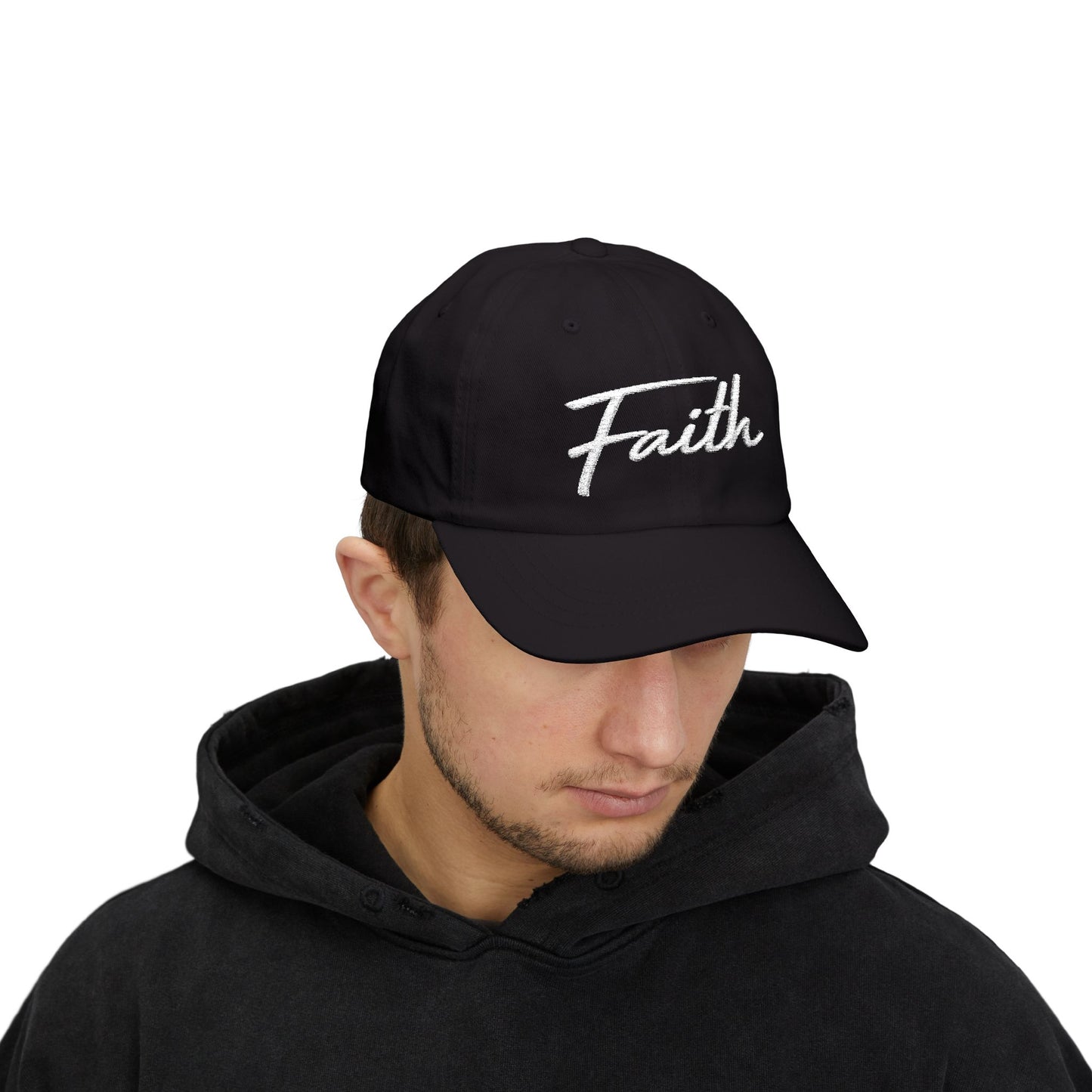 Faith Embroidered Dad Cap – Christian Baseball Hat | Minimalist Faith Cap