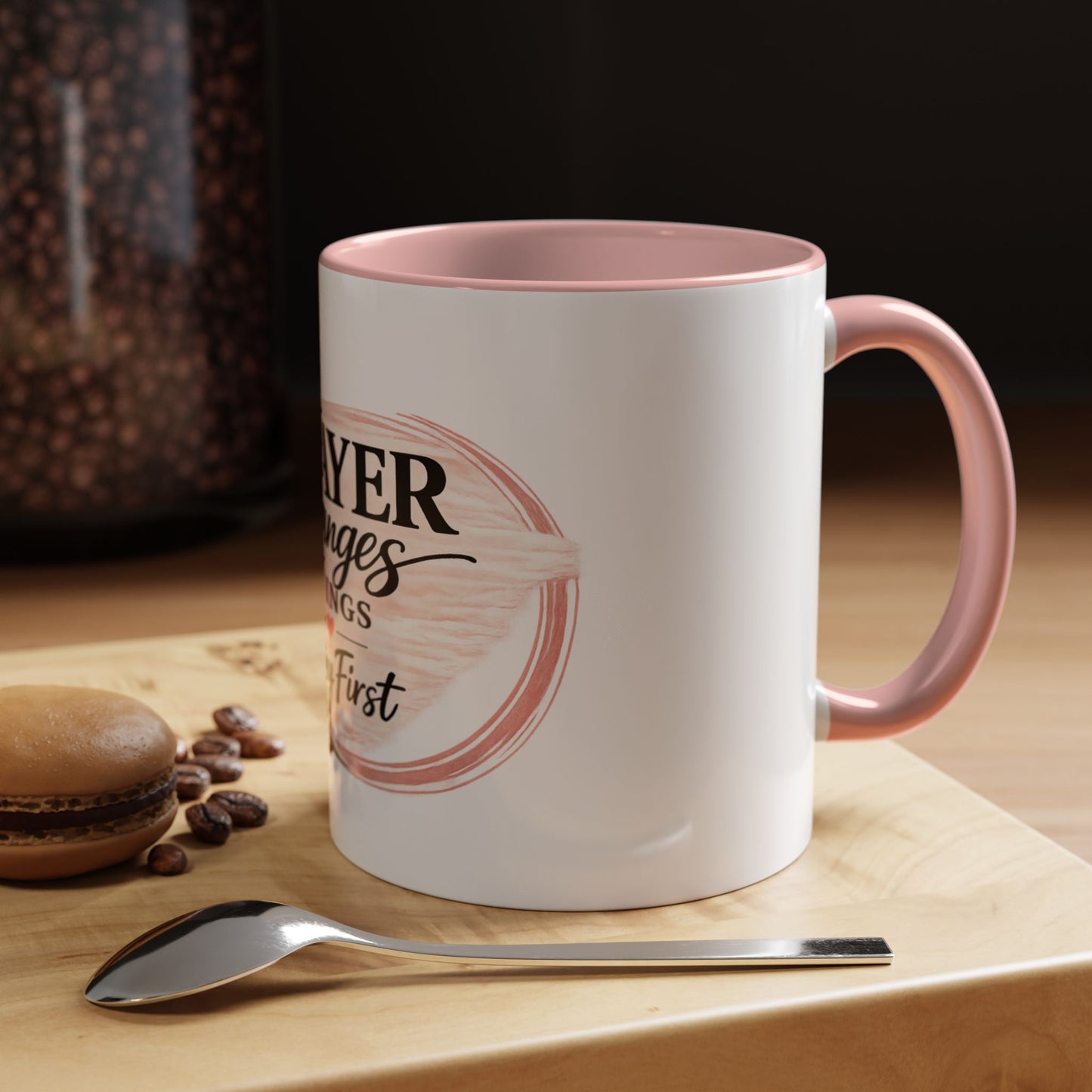 Prayer Changes Things Accent Coffee Mug