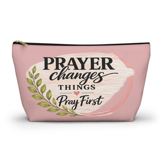 Prayer Changes Things Makeup Pouch