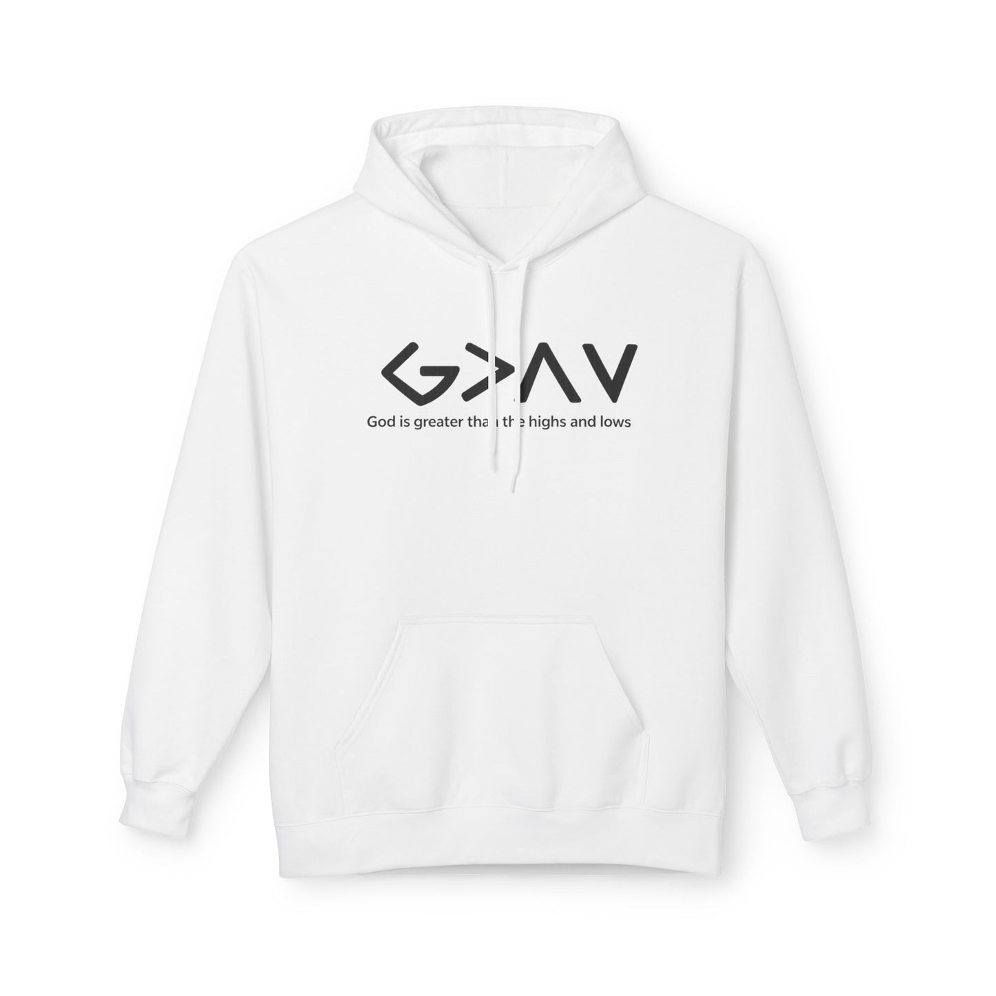 God Is Greater Hoodie – Christian Faith Hoodie, GOD > ALL Sweatshirt