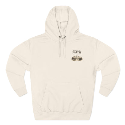 Walk By Faith Not By Sight Hoodie – Christian Mountain Faith Hoodie – 2  Corinthians 5:7 Pullover Sweatshirt