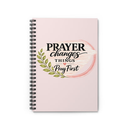 Prayer Changes Things – Pray First Spiral Journal | Christian Prayer Notebook Price