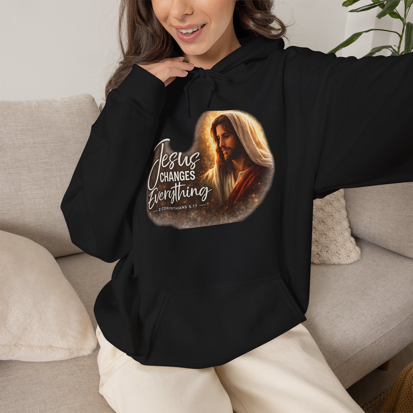 Jesus Changes Everything Christian T-Shirt | Faith-Based Unisex Tee | 2 Corinthians 5:17