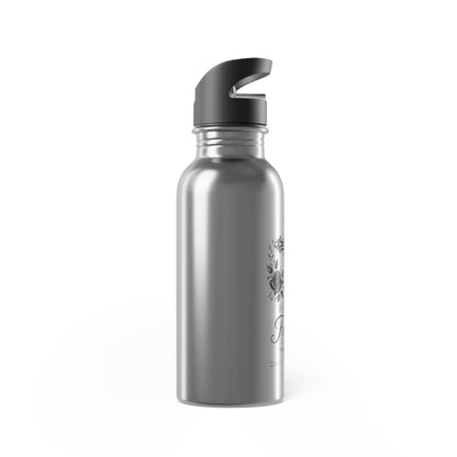 Walk By Faith Stainless Steel Water Bottle | Christian Floral Cross Bottle | Faith-Inspired Reusable Bottle