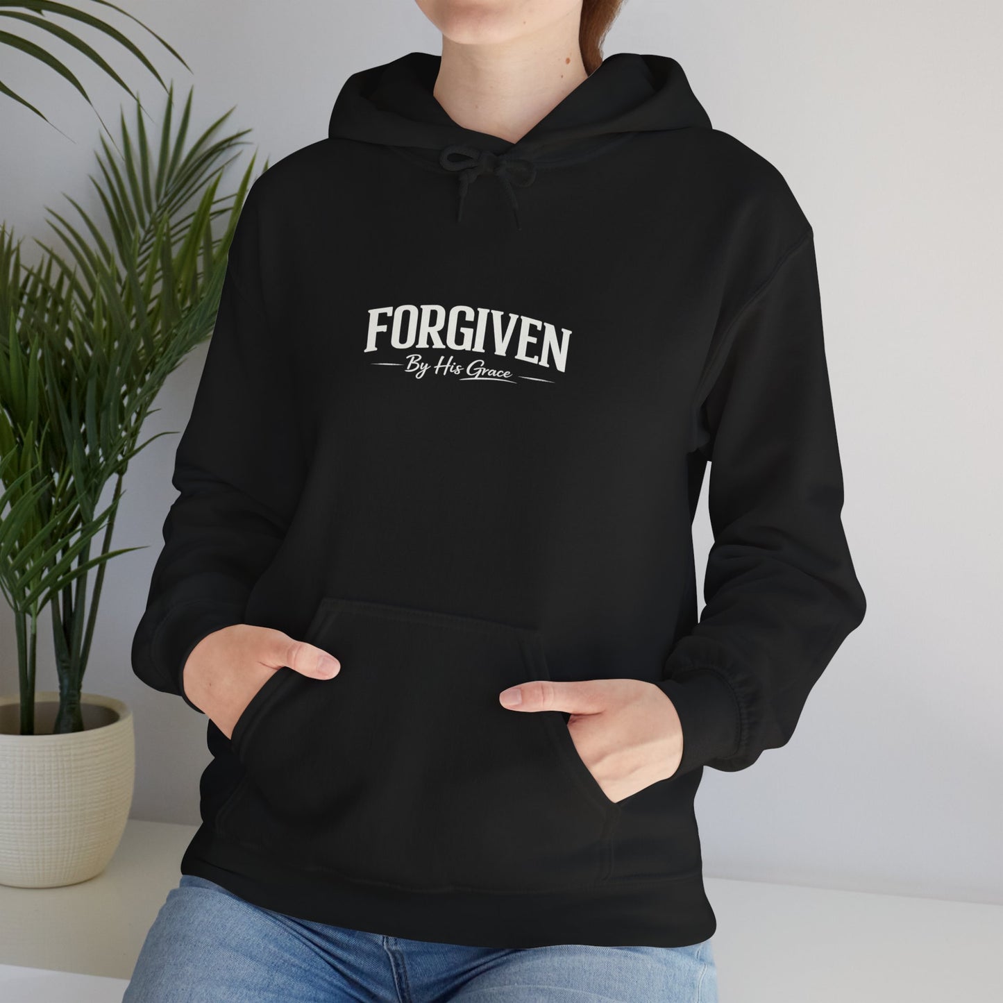 Forgiven By His Grace Hoodie – Inspirational Christian Faith Sweatshirt